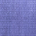 Square Abstract Blue Modern Rug, abs4881blu