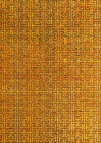 Abstract Yellow Modern Rug, abs4881yw