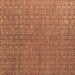 Square Machine Washable Abstract Brown Modern Rug, wshabs4881brn