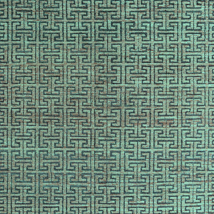 Machine Washable Abstract Turquoise Modern Area Rugs, wshabs4881turq