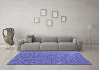 Machine Washable Abstract Blue Modern Rug, wshabs4881blu