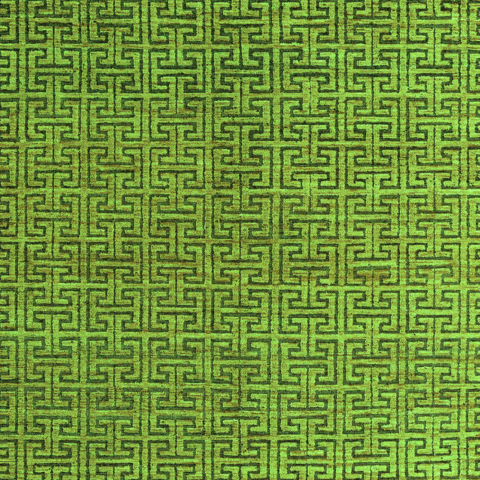 Machine Washable Abstract Green Modern Area Rugs, wshabs4881grn
