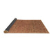 Sideview of Abstract Brown Modern Rug, abs4881brn