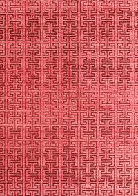 Abstract Red Modern Rug, abs4881red