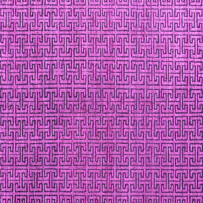 Square Machine Washable Abstract Purple Modern Area Rugs, wshabs4881pur