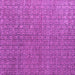 Square Machine Washable Abstract Purple Modern Area Rugs, wshabs4881pur