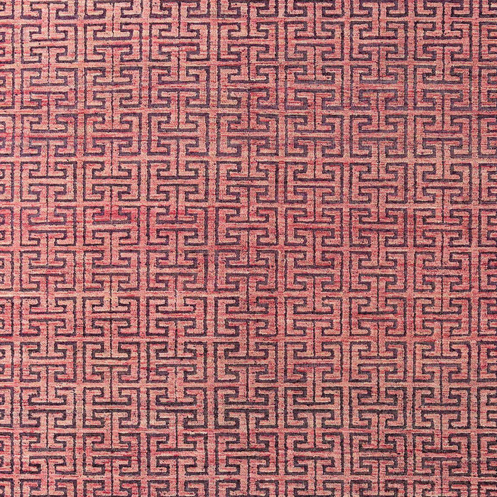 Machine Washable Abstract Brown Red Rug, wshabs4881