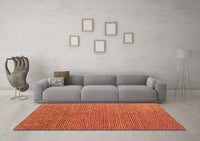 Machine Washable Abstract Orange Modern Rug, wshabs4881org