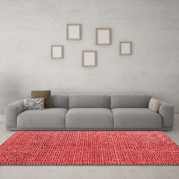 Modern Red Washable Rugs