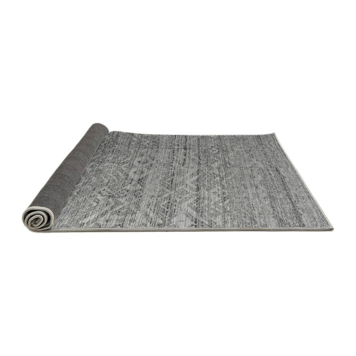 Sideview of Abstract Gray Modern Rug, abs4882gry