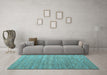 Machine Washable Abstract Light Blue Modern Rug in a Living Room, wshabs4882lblu