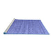 Sideview of Machine Washable Abstract Blue Modern Rug, wshabs4882blu