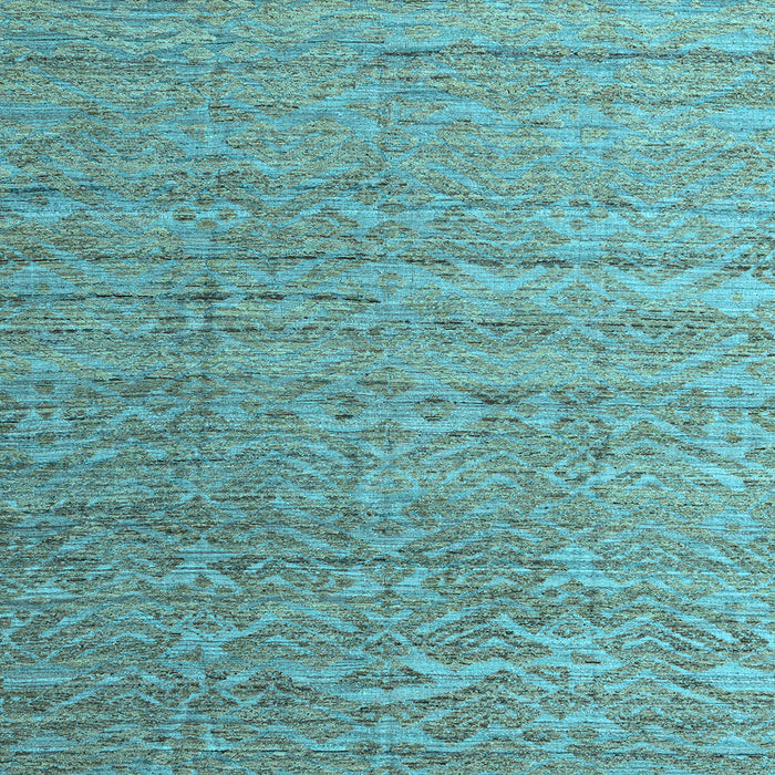Square Abstract Light Blue Modern Rug, abs4882lblu