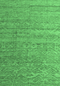 Abstract Emerald Green Modern Rug, abs4882emgrn