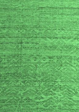 Abstract Emerald Green Modern Rug, abs4882emgrn