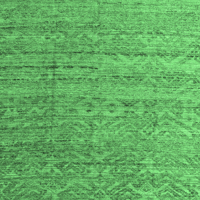 Machine Washable Abstract Emerald Green Modern Area Rugs, wshabs4882emgrn