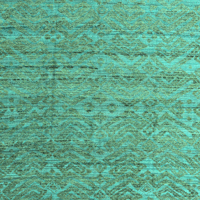 Machine Washable Abstract Turquoise Modern Area Rugs, wshabs4882turq