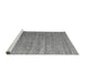 Sideview of Machine Washable Abstract Gray Modern Rug, wshabs4882gry