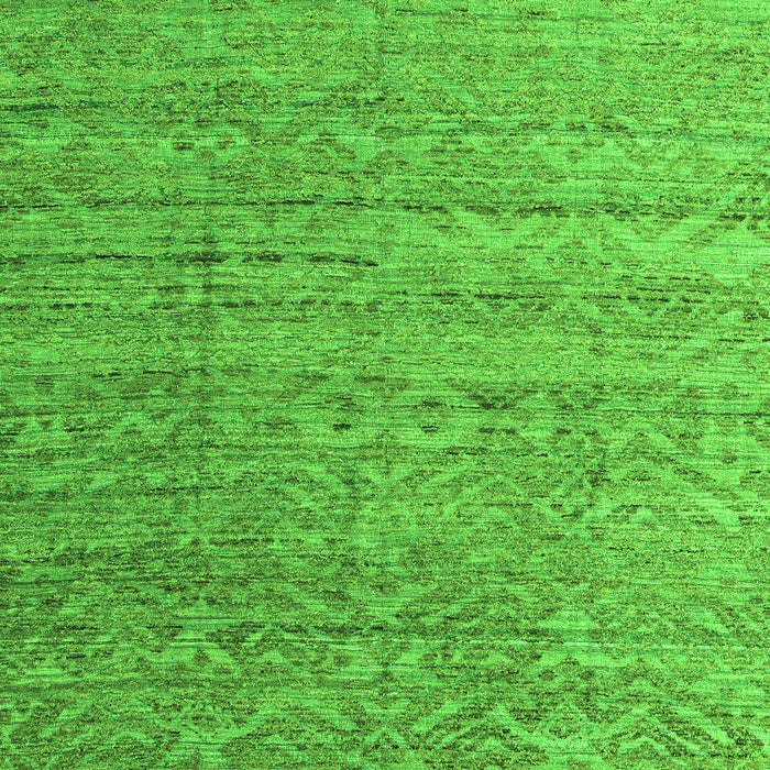 Machine Washable Abstract Green Modern Area Rugs, wshabs4882grn