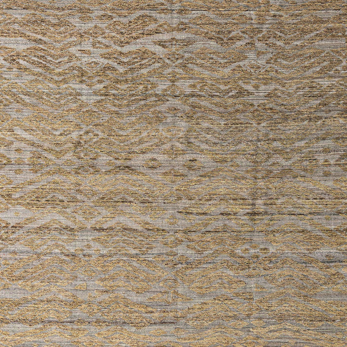 Square Machine Washable Abstract Brown Sugar Brown Rug, wshabs4882