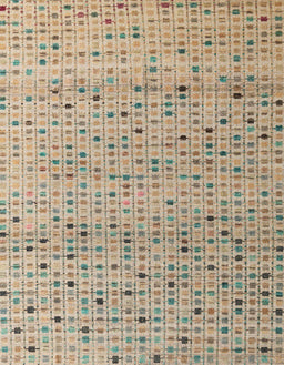 Abstract Dark Almond Brown Modern Rug, abs4883