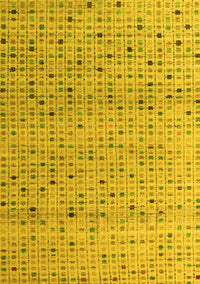 Abstract Yellow Modern Rug, abs4883yw