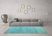 Machine Washable Abstract Light Blue Modern Rug in a Living Room, wshabs4883lblu