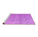 Sideview of Machine Washable Abstract Purple Modern Area Rugs, wshabs4883pur