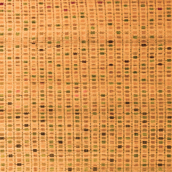 Square Machine Washable Abstract Orange Modern Area Rugs, wshabs4883org