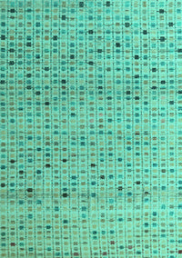 Abstract Turquoise Modern Rug, abs4883turq