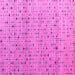 Square Machine Washable Abstract Pink Modern Rug, wshabs4883pnk