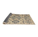 Sideview of Abstract Khaki Green Modern Rug, abs4884