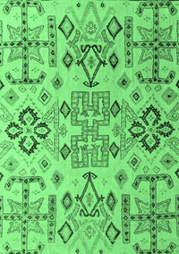 Abstract Emerald Green Modern Rug, abs4884emgrn