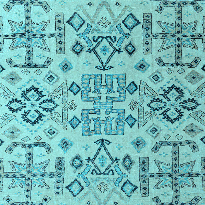 Square Machine Washable Abstract Light Blue Modern Rug, wshabs4884lblu