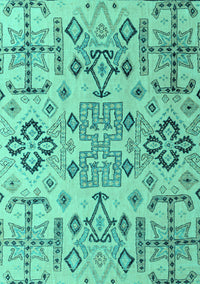 Abstract Turquoise Modern Rug, abs4884turq