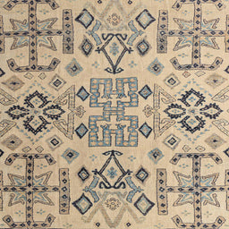 Square Machine Washable Abstract Khaki Green Rug, wshabs4884