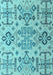 Machine Washable Abstract Light Blue Modern Rug, wshabs4884lblu