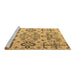 Sideview of Machine Washable Abstract Brown Modern Rug, wshabs4884brn