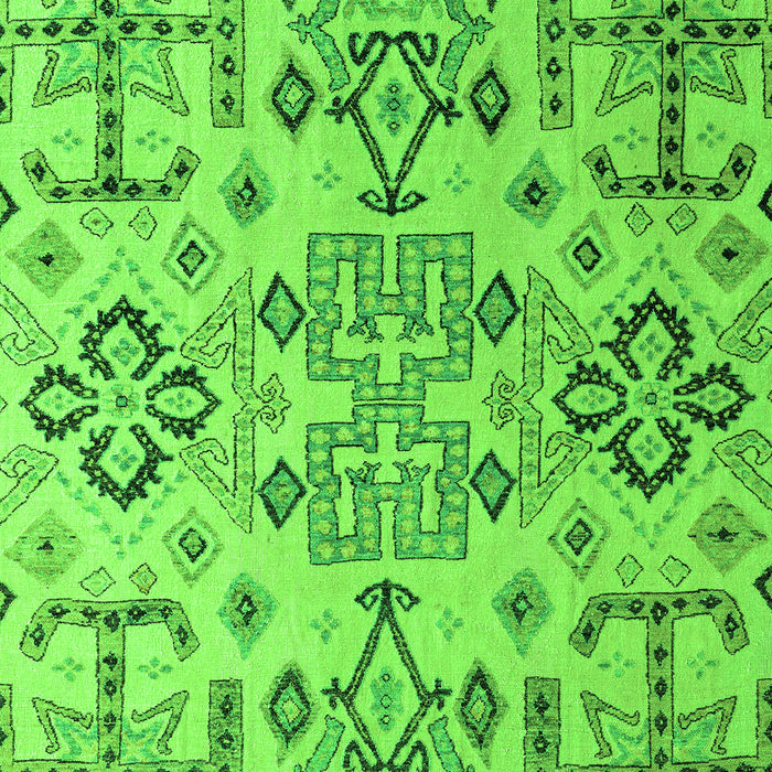 Machine Washable Abstract Green Modern Area Rugs, wshabs4884grn