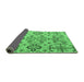 Sideview of Abstract Emerald Green Modern Rug, abs4884emgrn