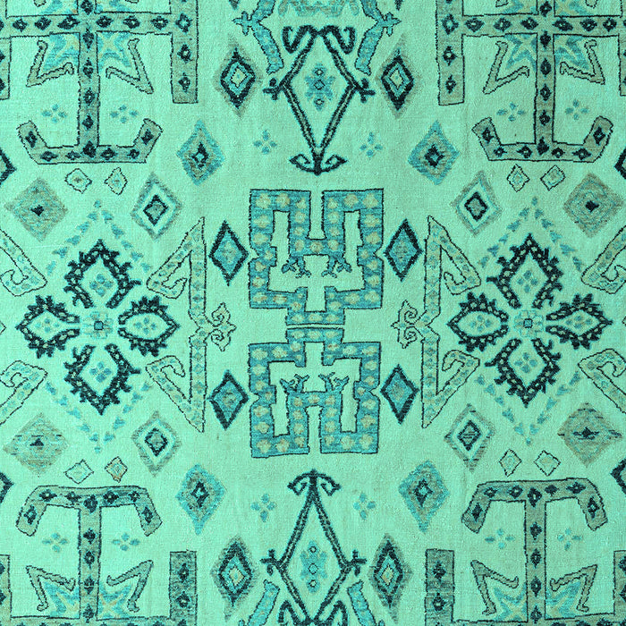 Machine Washable Abstract Turquoise Modern Area Rugs, wshabs4884turq
