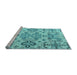 Sideview of Machine Washable Abstract Light Blue Modern Rug, wshabs4884lblu