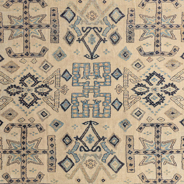 Square Abstract Khaki Green Modern Rug, abs4884