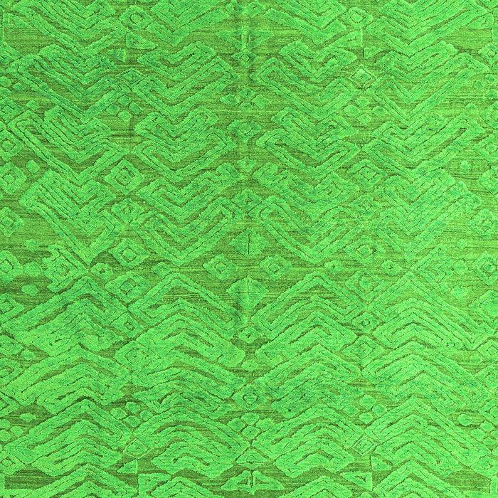 Abstract Green Modern Rug, abs4885grn