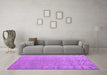 Machine Washable Abstract Purple Modern Area Rugs in a Living Room, wshabs4885pur