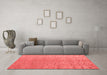 Modern Red Washable Rugs