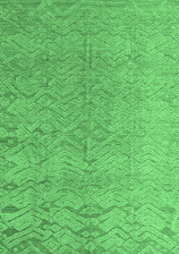 Abstract Emerald Green Modern Rug, abs4885emgrn