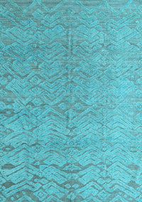 Abstract Light Blue Modern Rug, abs4885lblu