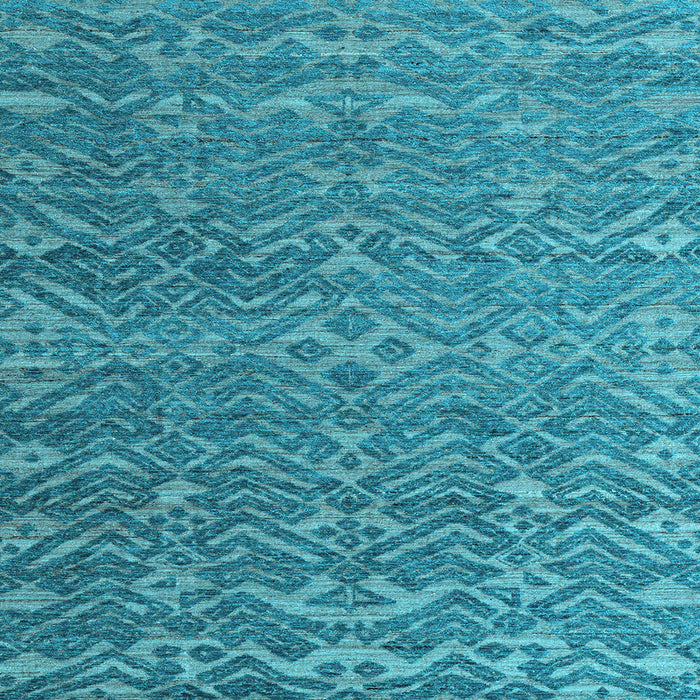 Square Abstract Light Blue Modern Rug, abs4886lblu