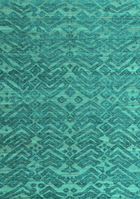 Abstract Turquoise Modern Rug, abs4886turq